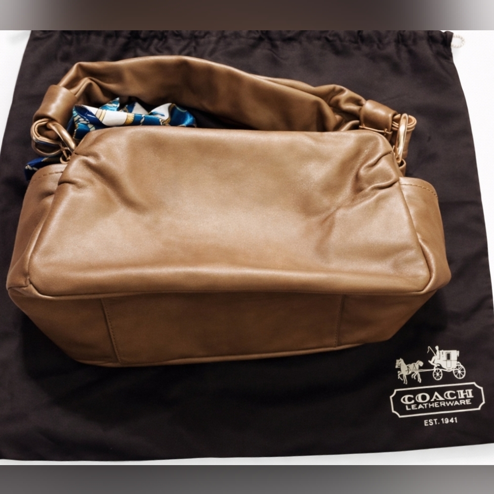 ✨ Coach Parker Leather Shoulder Bag – Cinnamon Shimmer | BNWT + Dust Bag (2009)